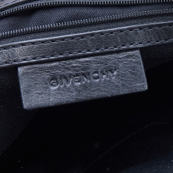 Pre Owned Givenchy Black Monogram Canvas And Leather Satchel