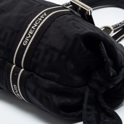 Pre Owned Givenchy Black Nylon Bow Baguette Bag