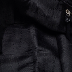 Pre Owned Givenchy Black Nylon Bow Baguette Bag