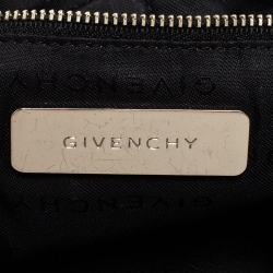 Pre Owned Givenchy Black Nylon Bow Baguette Bag