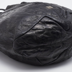 Pre Owned Givenchy Black Leather Tihan Hobo