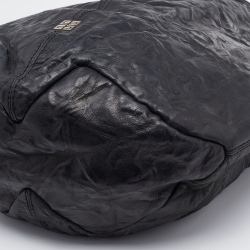 Pre Owned Givenchy Black Leather Tihan Hobo