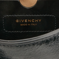 مملوكة مسبقًا Givenchy Black Glossy Leather Belt Mystic Shoulder Bag