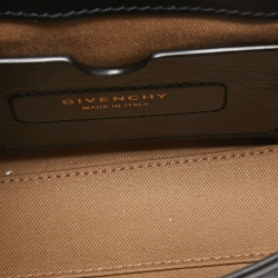 مملوكة مسبقًا Givenchy Black Glossy Leather Belt Mystic Shoulder Bag