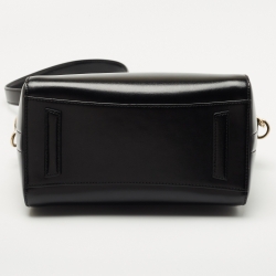 Pre Owned Givenchy Black Glossy Leather Mini Antigona Satchel