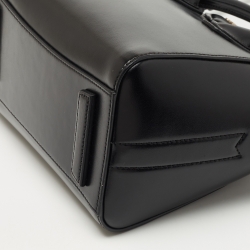 Pre Owned Givenchy Black Glossy Leather Mini Antigona Satchel