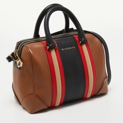 Pre Owned Givenchy Multicolor Leather Lucrezia Boston Bag
