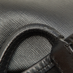 Pre Owned Givenchy Black Coated Canvas and Leather Rottweiler Medium Antigona Tote