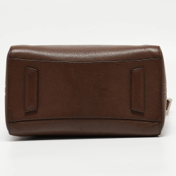 Pre Owned Givenchy Brown Leather Small Antigona Satchel