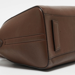 Pre Owned Givenchy Brown Leather Small Antigona Satchel