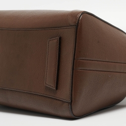 Pre Owned Givenchy Brown Leather Small Antigona Satchel