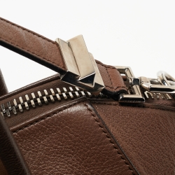 Pre Owned Givenchy Brown Leather Small Antigona Satchel