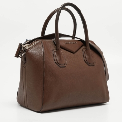 Pre Owned Givenchy Brown Leather Small Antigona Satchel