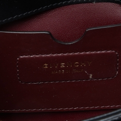 مملوكة مسبقًا Givenchy Black Croc Embossed Leather Mini Eden Top Handle Bag