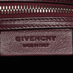Pre Owned Givenchy Burgundy Leather Small Antigona Satchel