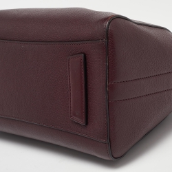 Pre Owned Givenchy Burgundy Leather Small Antigona Satchel