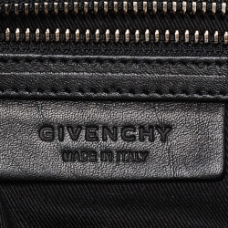 Givenchy Beige Nubuck Croc Embossed Leather Pandora Top Handle Bag