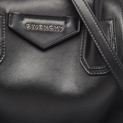 Pre Owned Givenchy Black Leather Small Soft Antigona Satchel