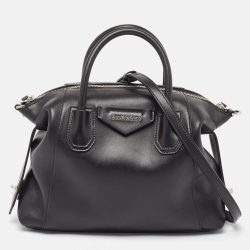 Pre Owned Givenchy Black Leather Small Soft Antigona Satchel