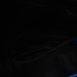 Pre Owned Givenchy Blue Patent Leather Double Zip Hobo