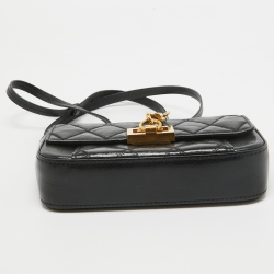 Pre Owned Givenchy Black Quilted Leather Mini Pocket Crossbody Bag