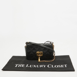 Pre Owned Givenchy Black Quilted Leather Mini Pocket Crossbody Bag