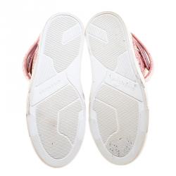 Givenchy Pink Glitter High Top Sneakers Size 41