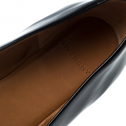 Givenchy Black Leather Shark Tooth Ballet Flats Size 41