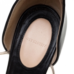 مملوكة مسبقًا Givenchy Black Leather and PVC Albertina Sandals Size 40