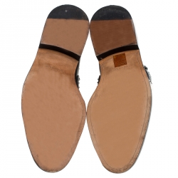 Pre Owned Givenchy Black Leather Studded Buckle Detail Ankle Boots Size 38