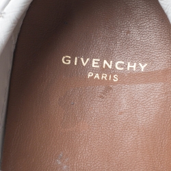 Pre Owned Givenchy White Leather Urban Street Low Top Sneakers Size 37