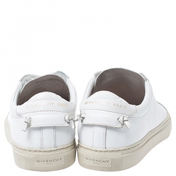 Pre Owned Givenchy White Leather Urban Street Low Top Sneakers Size 37