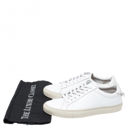 Pre Owned Givenchy White Leather Urban Street Low Top Sneakers Size 37