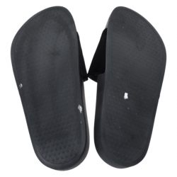 Givenchy Black Velvet Crystal Embellished Pool Slide Sandals Size 36