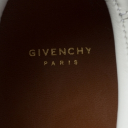 Pre Owned حذاء رياضي جيفنشي منخفض من أعلى Urban Street جلد أبيض مقاس 36