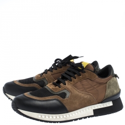 Givenchy Multicolor Leather, Suede, And Mesh Runner Active Low Sneakers Size 43