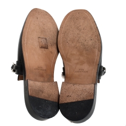 Givenchy Black Leather Chain Mules Size 37