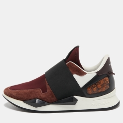 Pre Owned Givenchy Multicolor Suede and Leather Active Sneakers Size 40