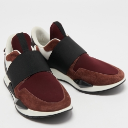 Pre Owned Givenchy Multicolor Suede and Leather Active Sneakers Size 40