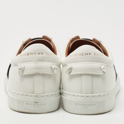 Pre Owned Givenchy White Leather Urban Street Low Top Sneakers Size 38