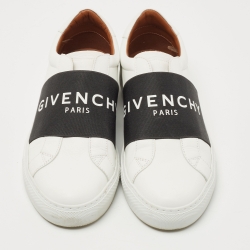 Pre Owned Givenchy White Leather Urban Street Low Top Sneakers Size 38