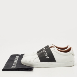 Pre Owned Givenchy White Leather Urban Street Low Top Sneakers Size 38