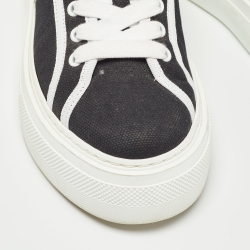 مملوكة مسبقًا Givenchy Black Canvas City Platform Sneakers Size 37