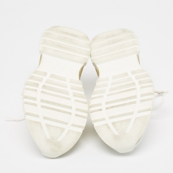 مملوكة مسبقًا Givenchy White Leather Low Top Sneakers Size 39