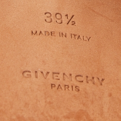 Pre Owned Givenchy Black Leather Studded Ankle Strap Sandals Size 39.5