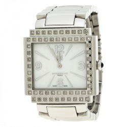 Givenchy White Mother of Pearl Stainless Steel New Apsaras Women's Wristwatch 35 mm