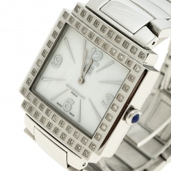 Givenchy White Mother of Pearl Stainless Steel New Apsaras Women's Wristwatch 35 mm