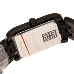 Givenchy Black PVD Coated Stainless Steel GV.5200S Women's Wristwatch 22 mm