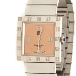 Givenchy Peach Stainless Steel Apsaras Women's Wristwatch 27 mm