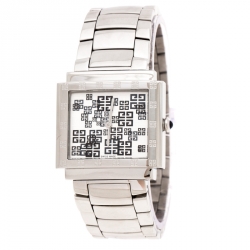 Pre Owned Givenchy Silver Stainless Steel New Apsaras REG.800411 Women's Wristwatch 35MM